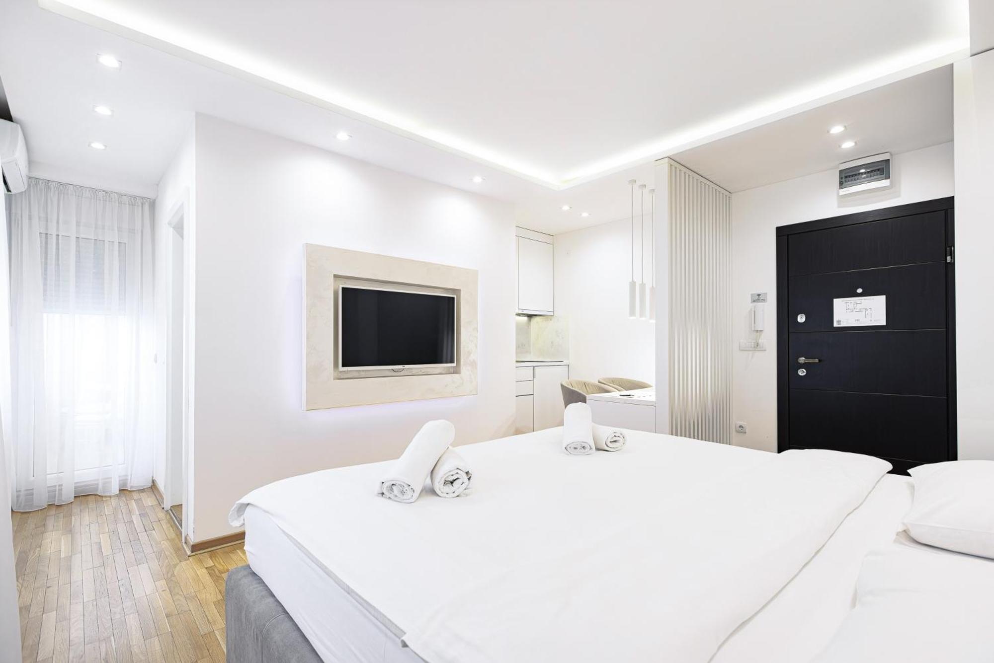 White Apartments Belgrado Exterior foto